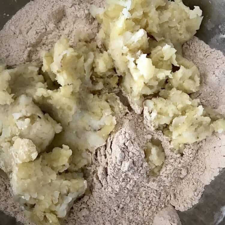 grain free flours with mashed potatoes
