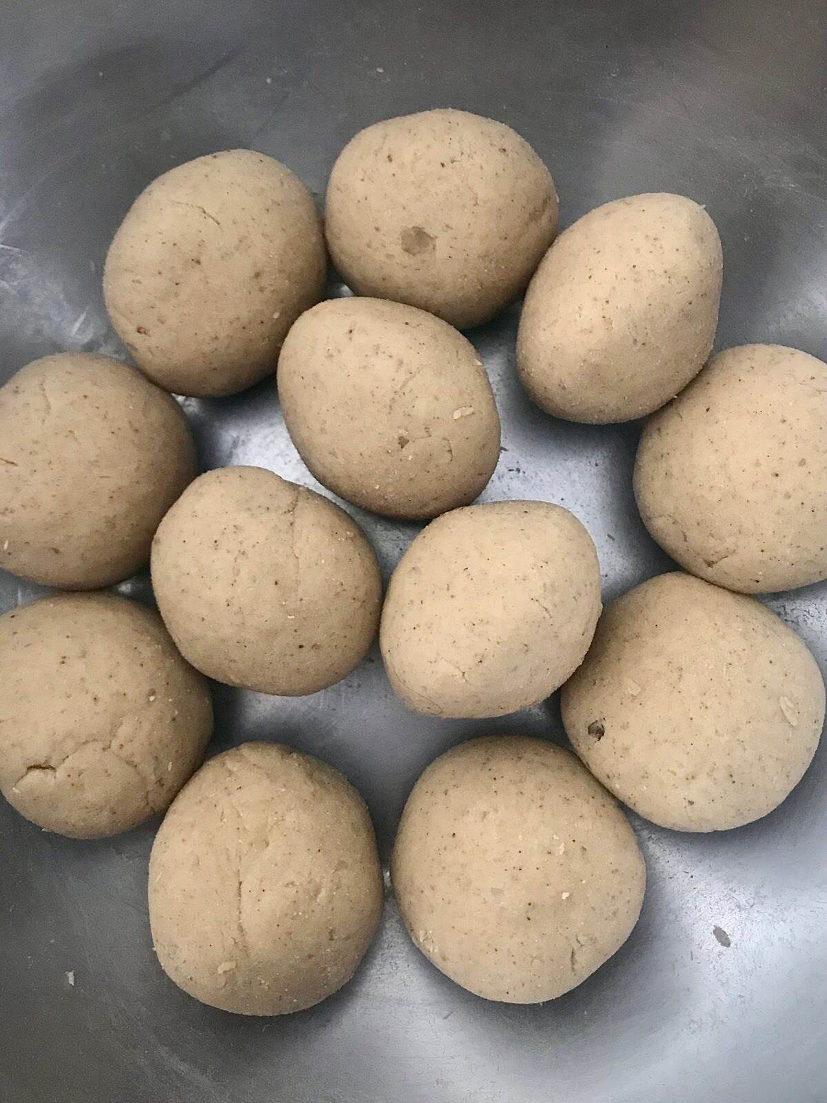 Grain free flatbread dough balls.