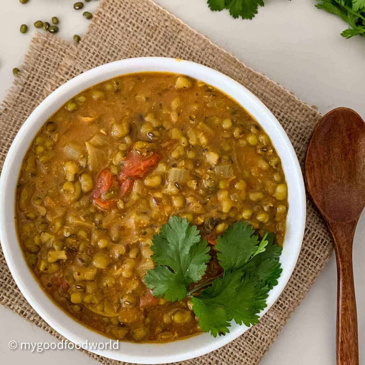 Easy Mung Bean Curry Green Moong Dal Recipe MyGoodFoodWorld