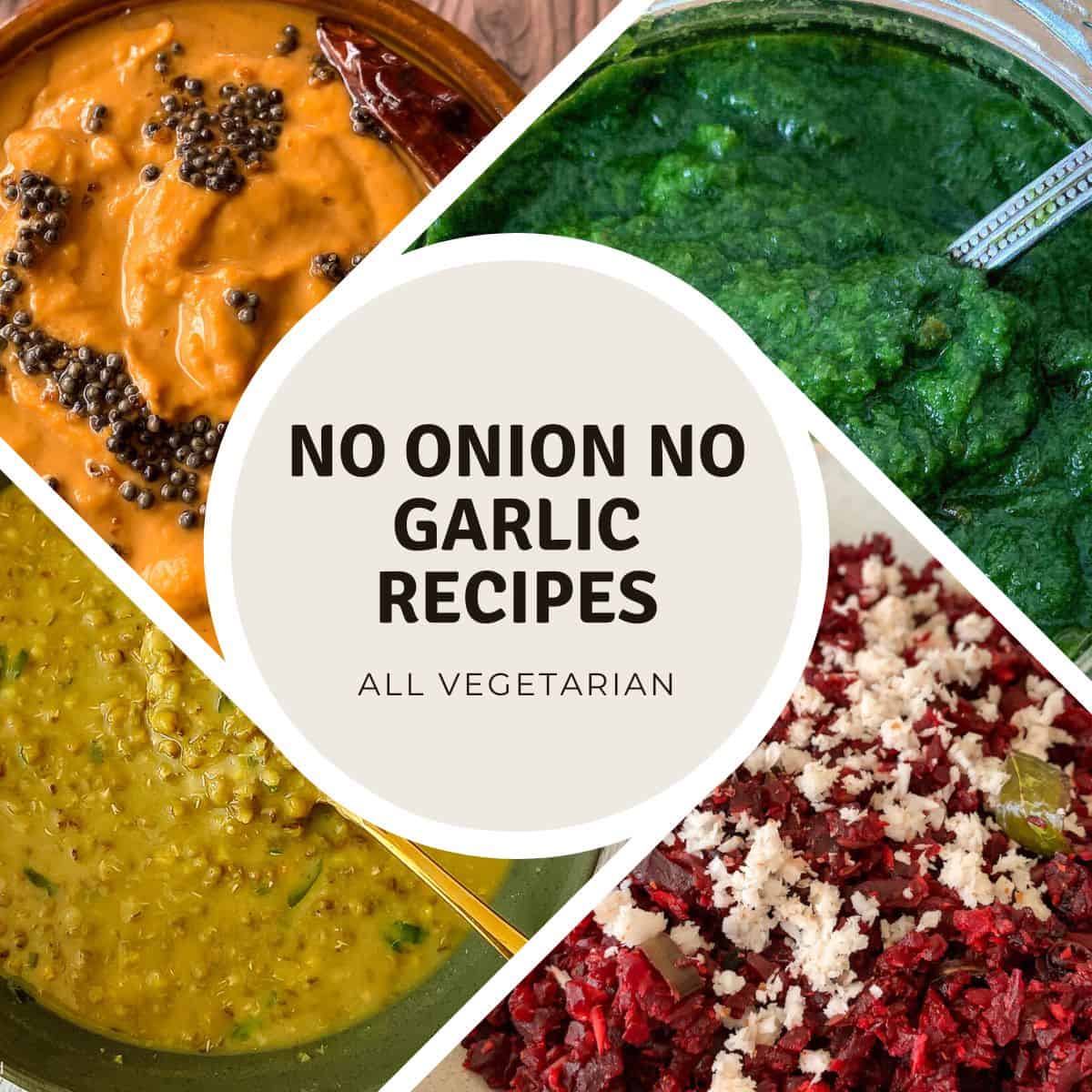 A collection of vegetarian no onion no garlic recipes.